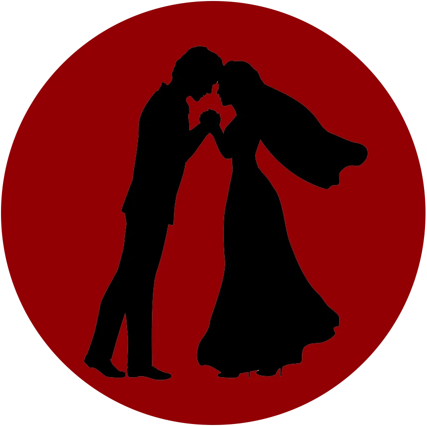silhouette young couple holding hands vector 30266667