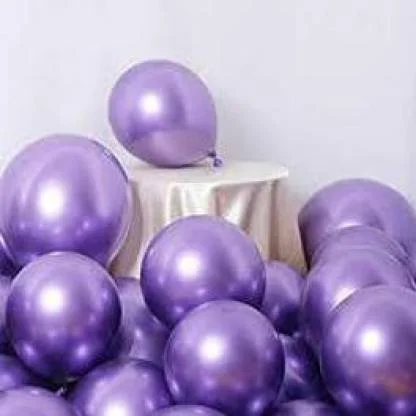 5 5 pcs purple metallic chrome balloons for birthdays original imag4hgayv4bbpzf