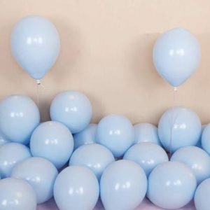 50 premium quality blue pastel macron balloon light blue pack of original imagf76bkmcrypyj
